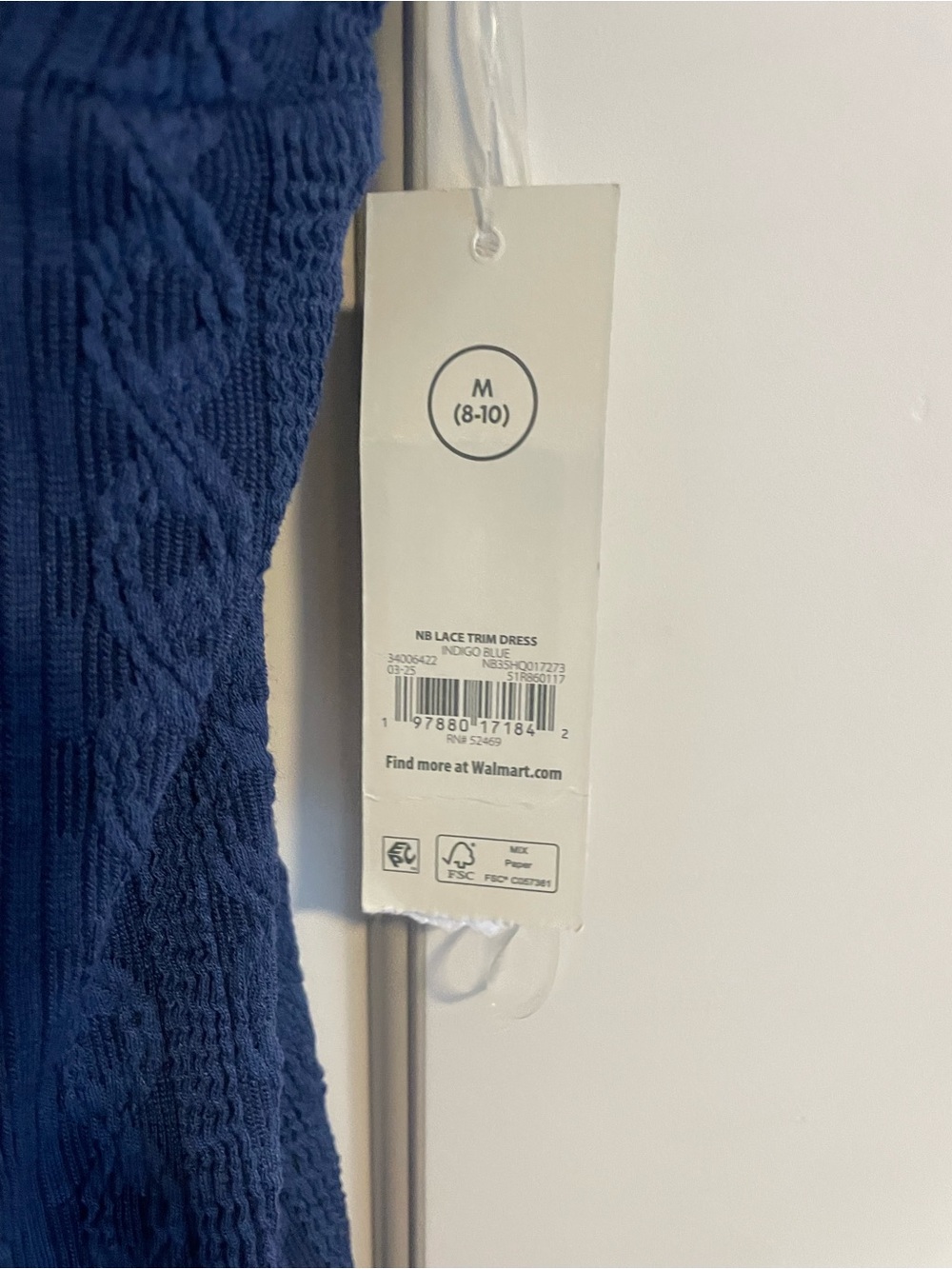 No Boundaries Navy Crewneck Top - Picture 3 of 4